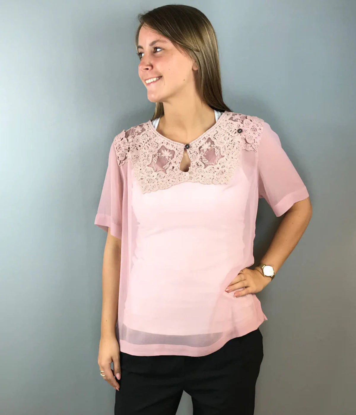 OCCUPIED BLUSE I ROSA