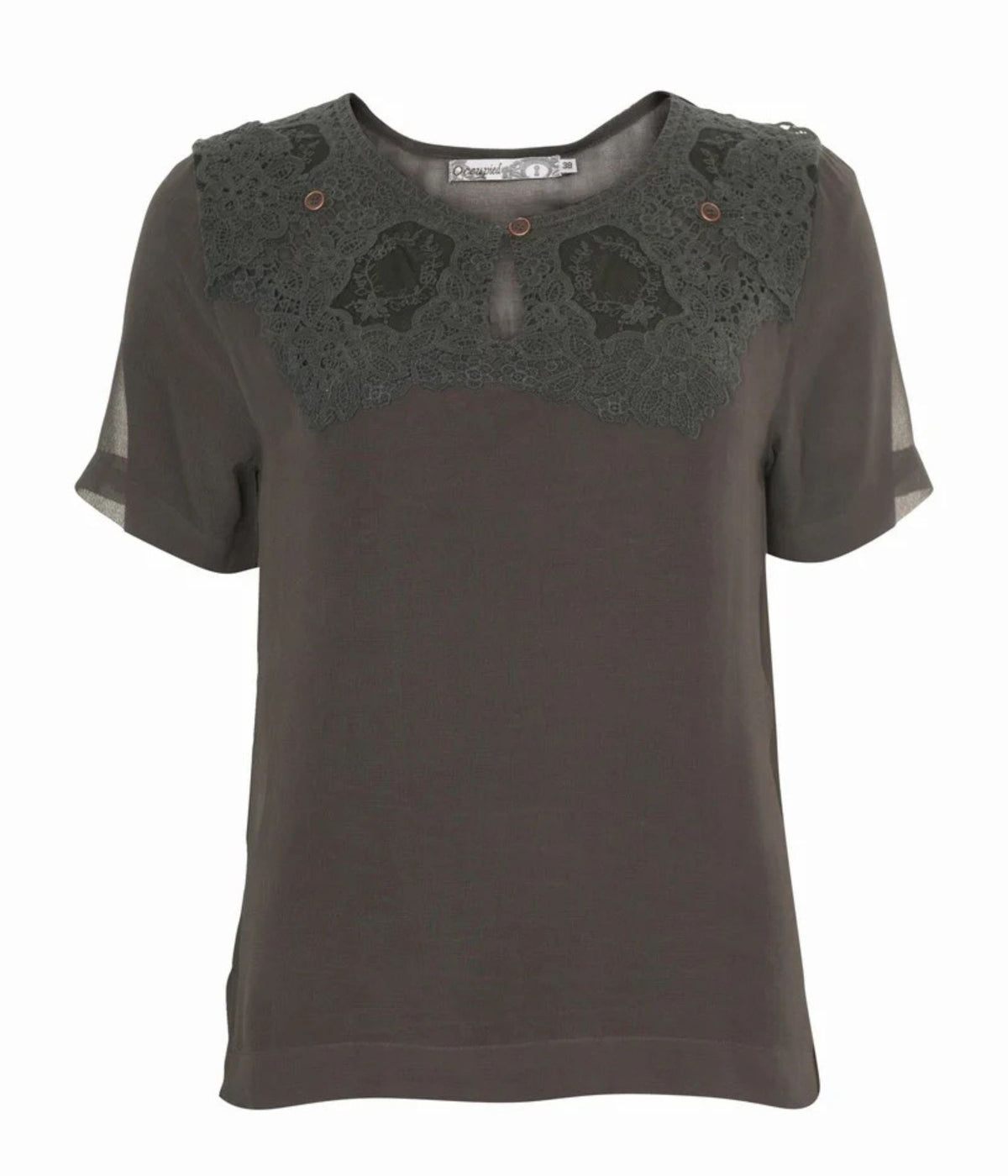 OCCUPIED CHIFFON BLOUSE