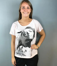 OCCUPIED GLOW T-SHIRT IN PINK