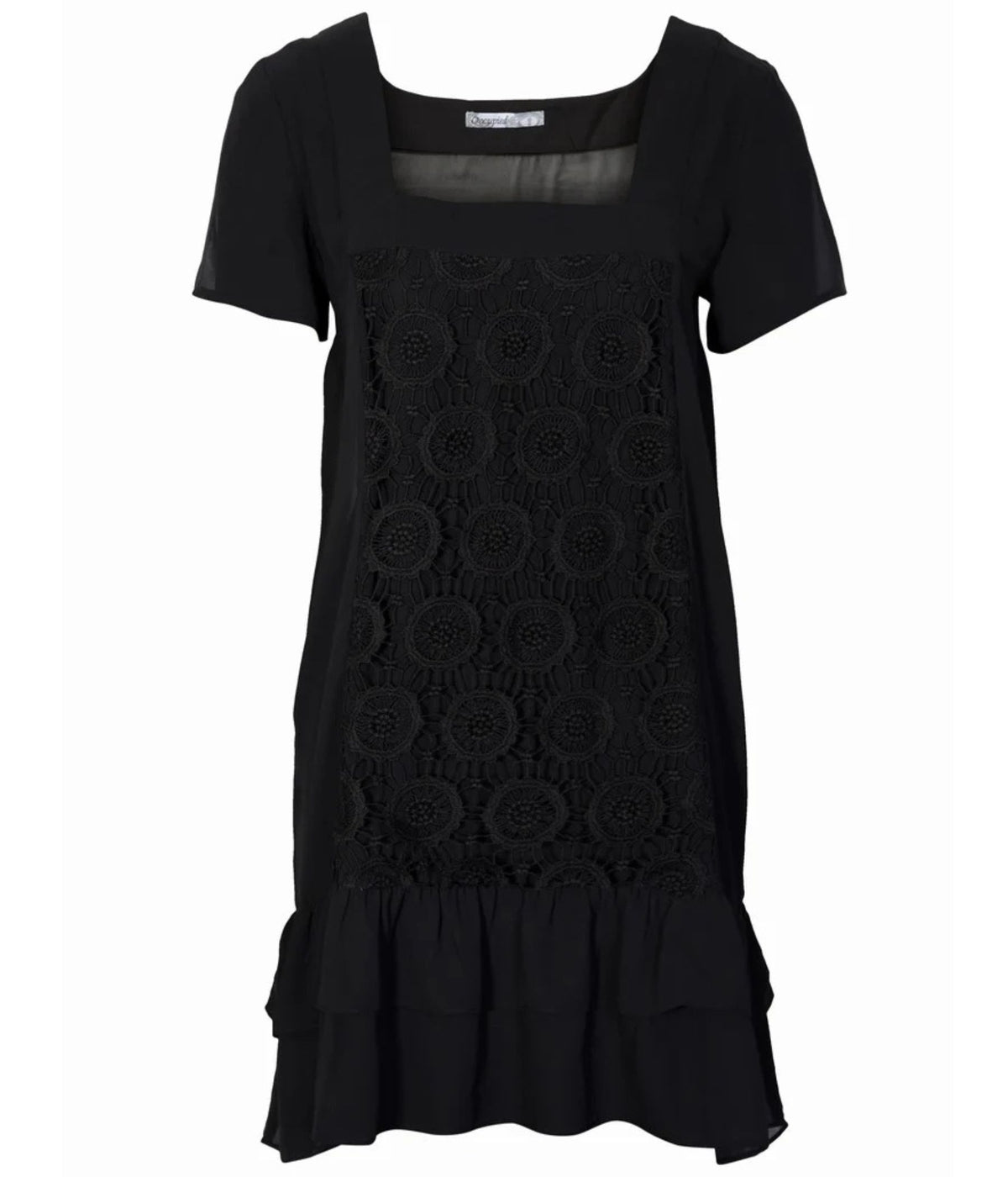 OCCUPIED TUNIC DRESS IN BLACK