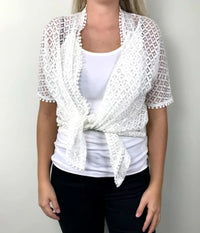 OFELIA ARABELLA CARDIGAN IN OFF WHITE