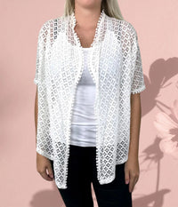 OFELIA ARABELLA CARDIGAN IN OFF WHITE