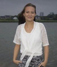 OFELIA ARABELLA CARDIGAN IN OFF WHITE