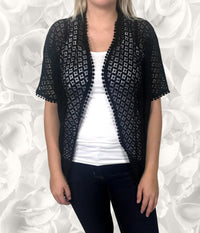 OFELIA ARABELLA CARDIGAN I SORT