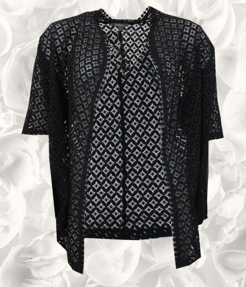 OFELIA ARABELLA CARDIGAN I SORT