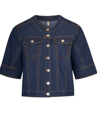 OFELIA DISA JAKKE I MØRK DENIM.