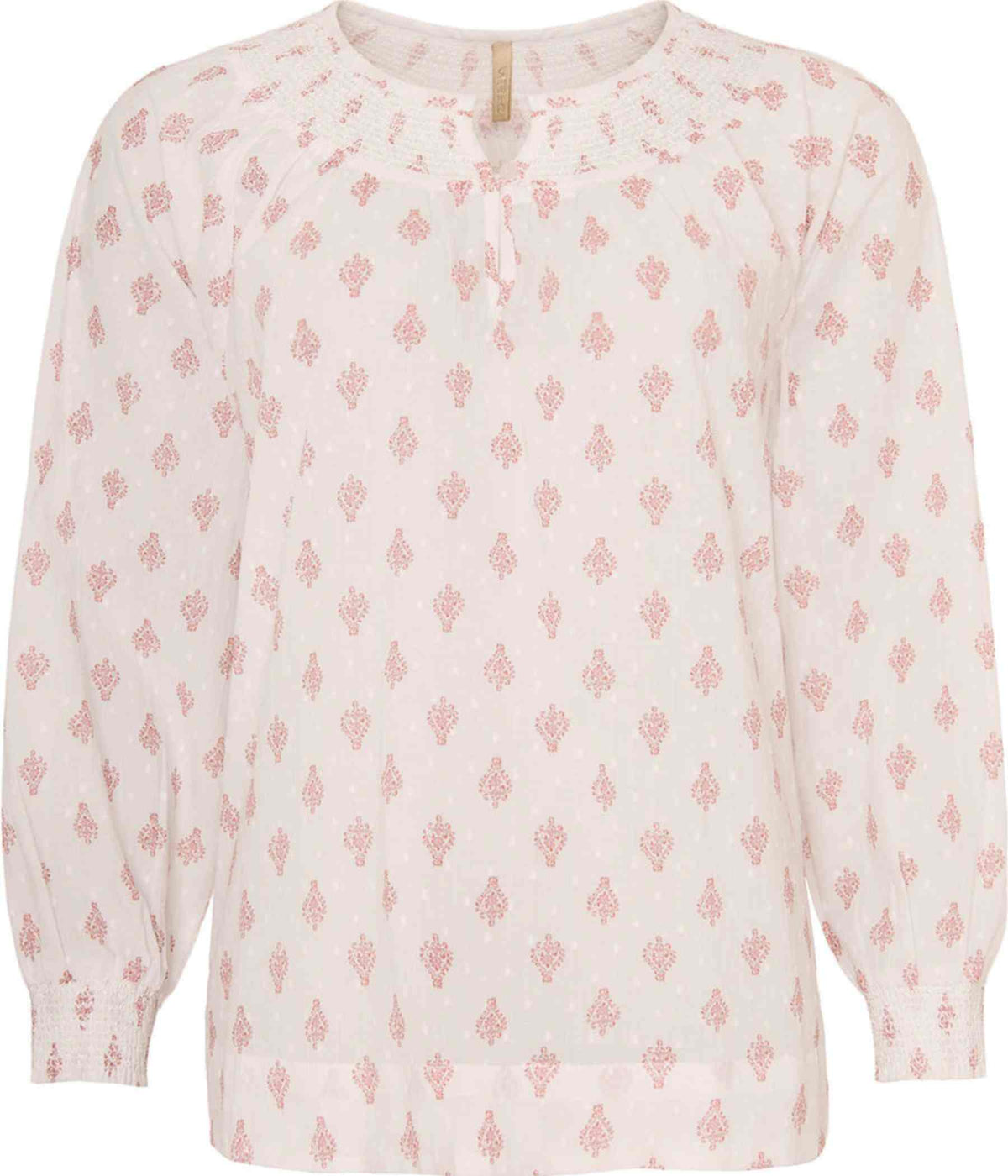 OFELIA ENID BLUSE I PEACH OG OFFWHITE