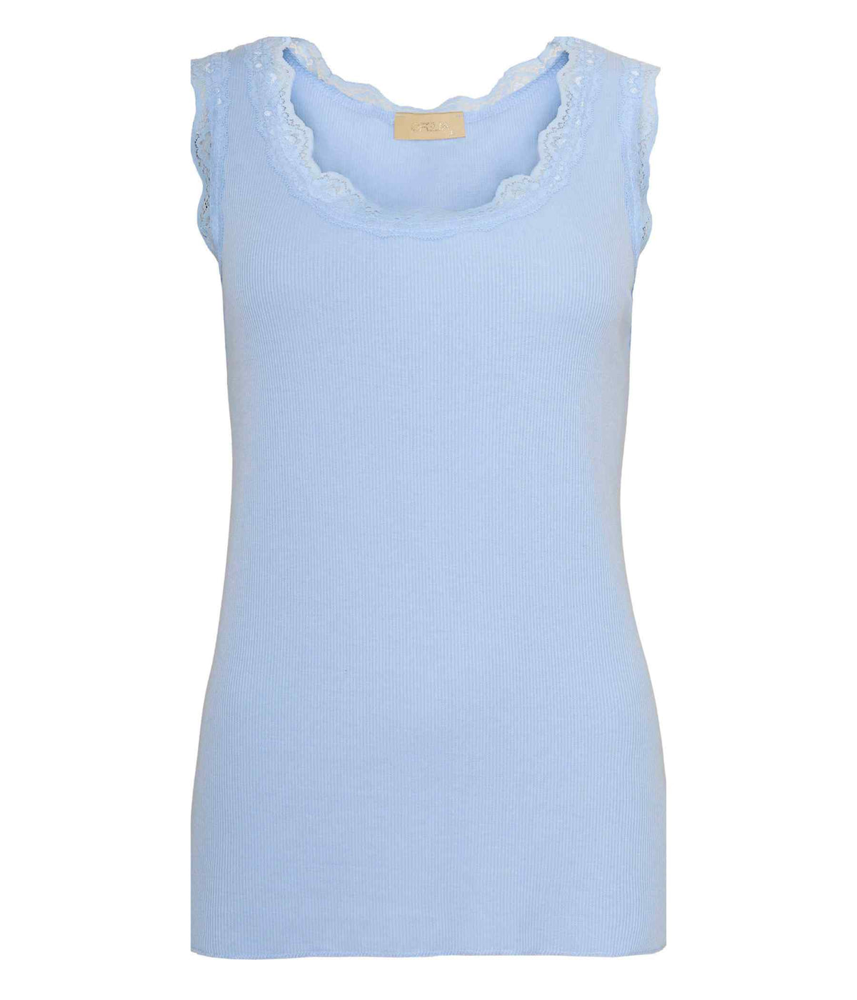 OFELIA ISSA TOP I LYSEBLÅ