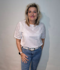 OFELIA JACOBA BLUSE I KALKHVID