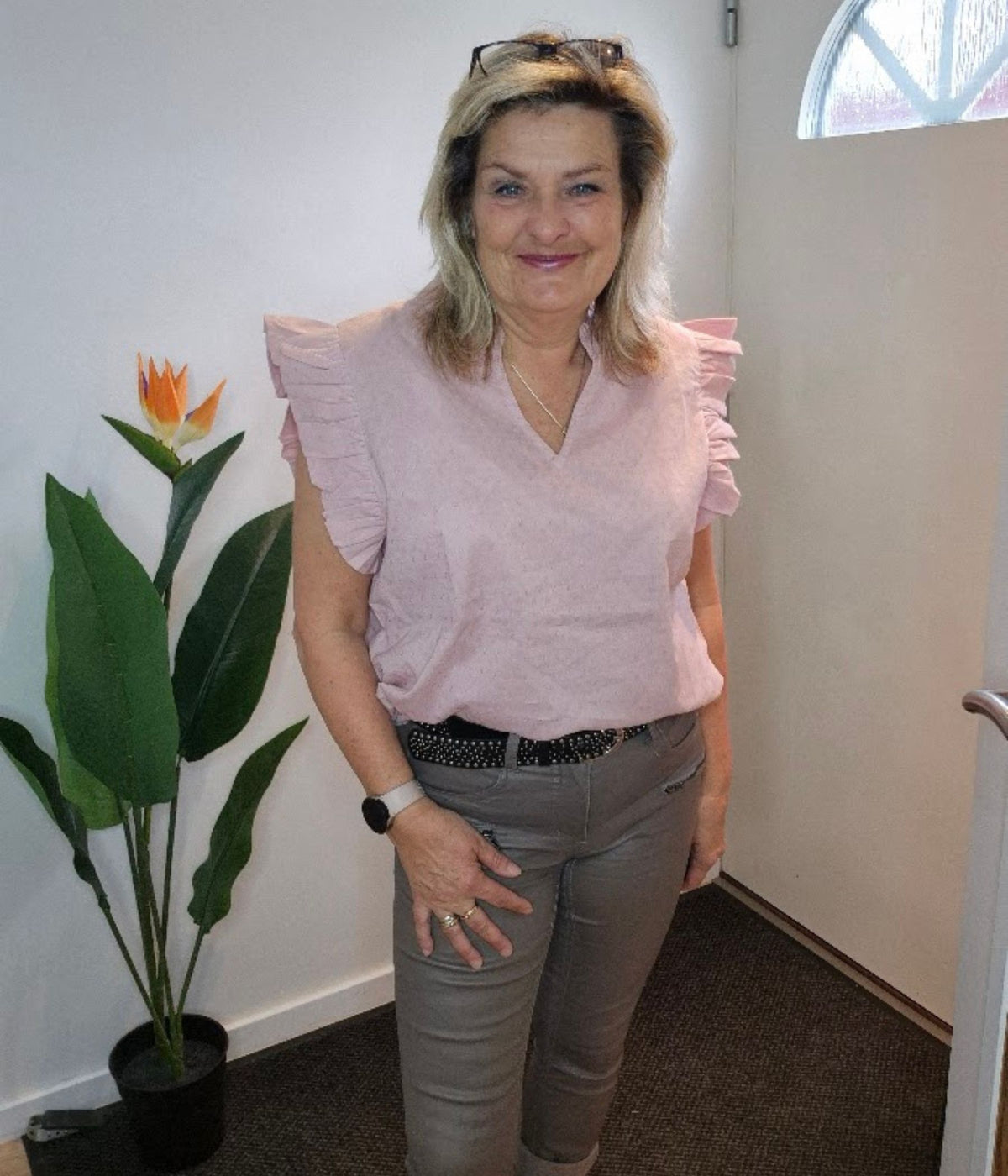 OFELIA RIKKE BLUSE I ROSE