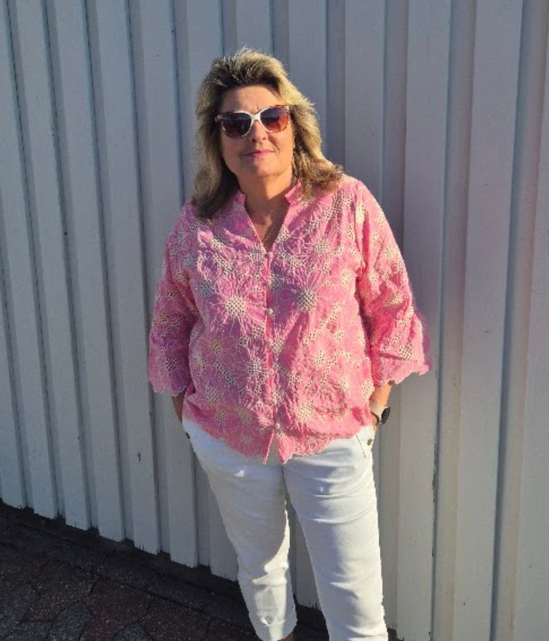 OFELIA ZYRA SKJORTE I PINK