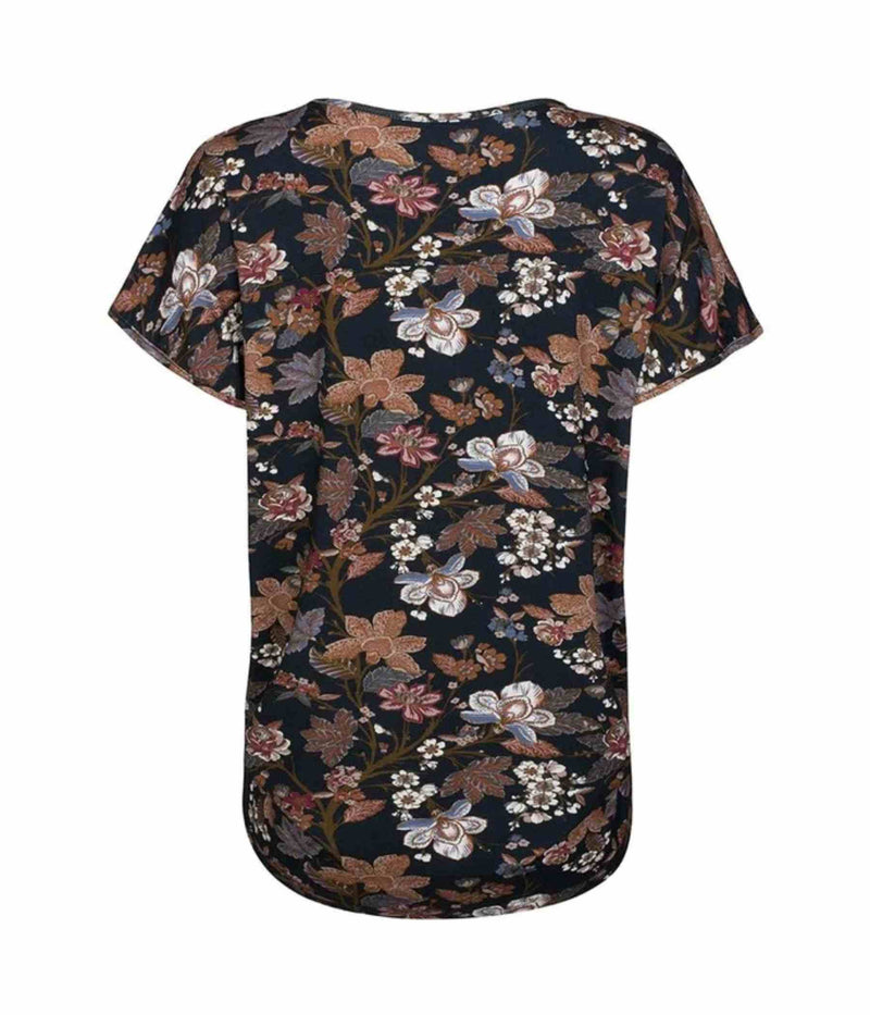 ONE-TWO DUNJA T-SHIRT I MØRKBLÅ