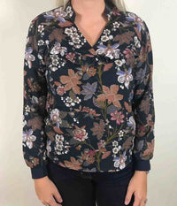 ONE-TWO FYLLA BLOUSE IN DARK BLUE