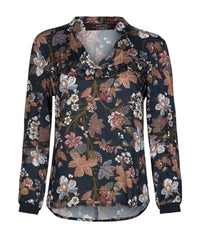 ONE-TWO FYLLA BLOUSE IN DARK BLUE