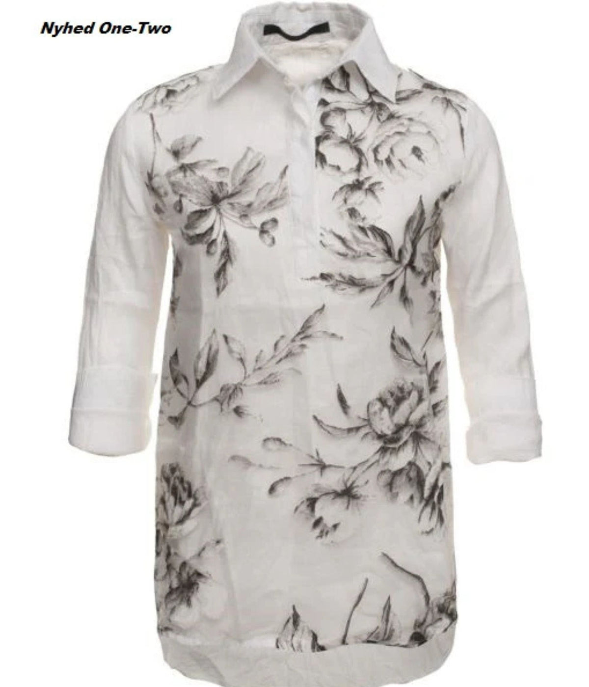 ONE-TWO SHIRT BLOUSE IN WHITE