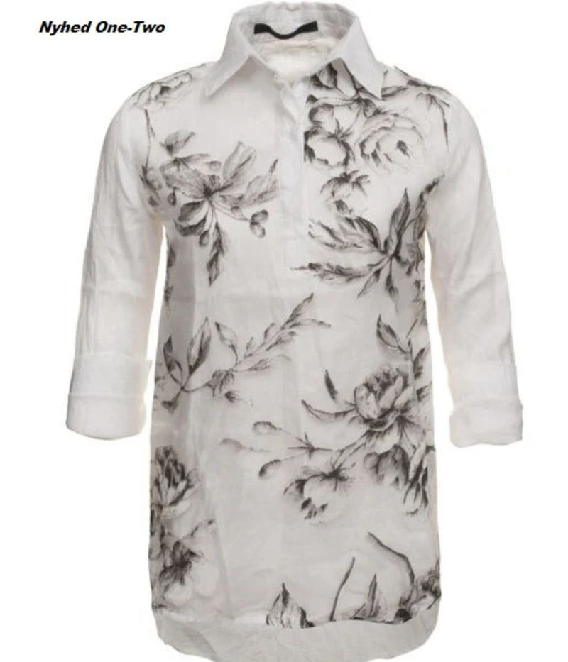 ONE-TWO SHIRT BLOUSE IN WHITE