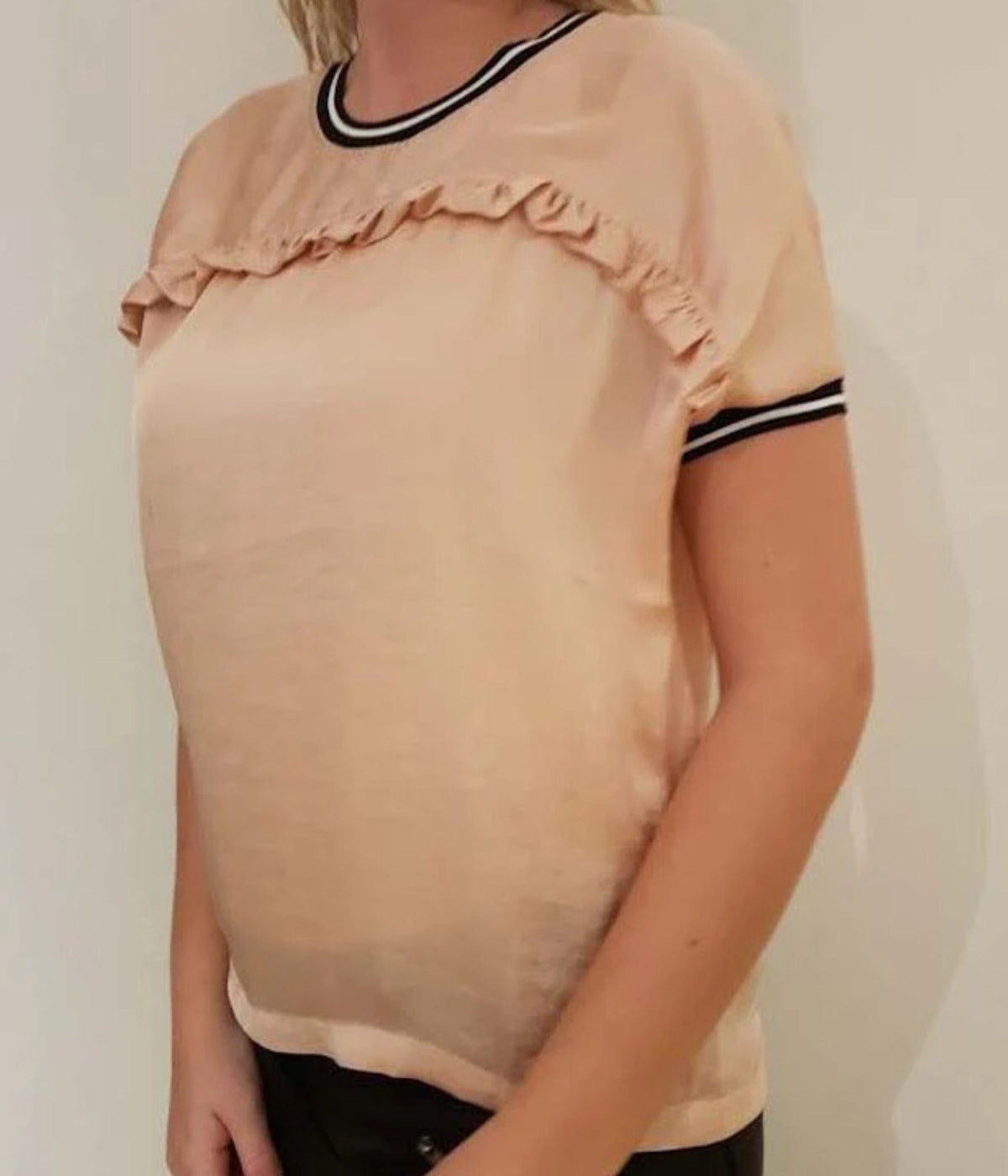 ONE-TWO T-SHIRT IN LIGHT PEACH