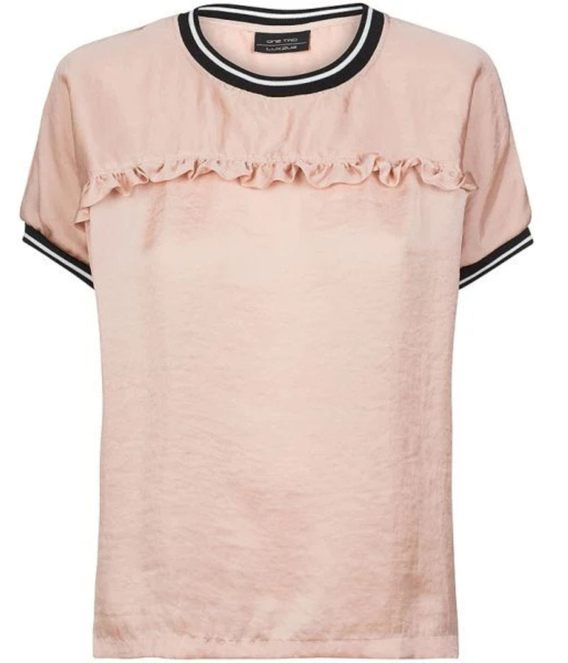 ONE-TWO T-SHIRT IN LIGHT PEACH