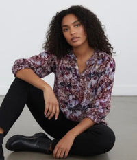 OFELIA GLORIA BLUSE I PLUM COMBI