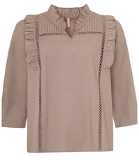 OFELIA HEIDI BLUSE I SAND