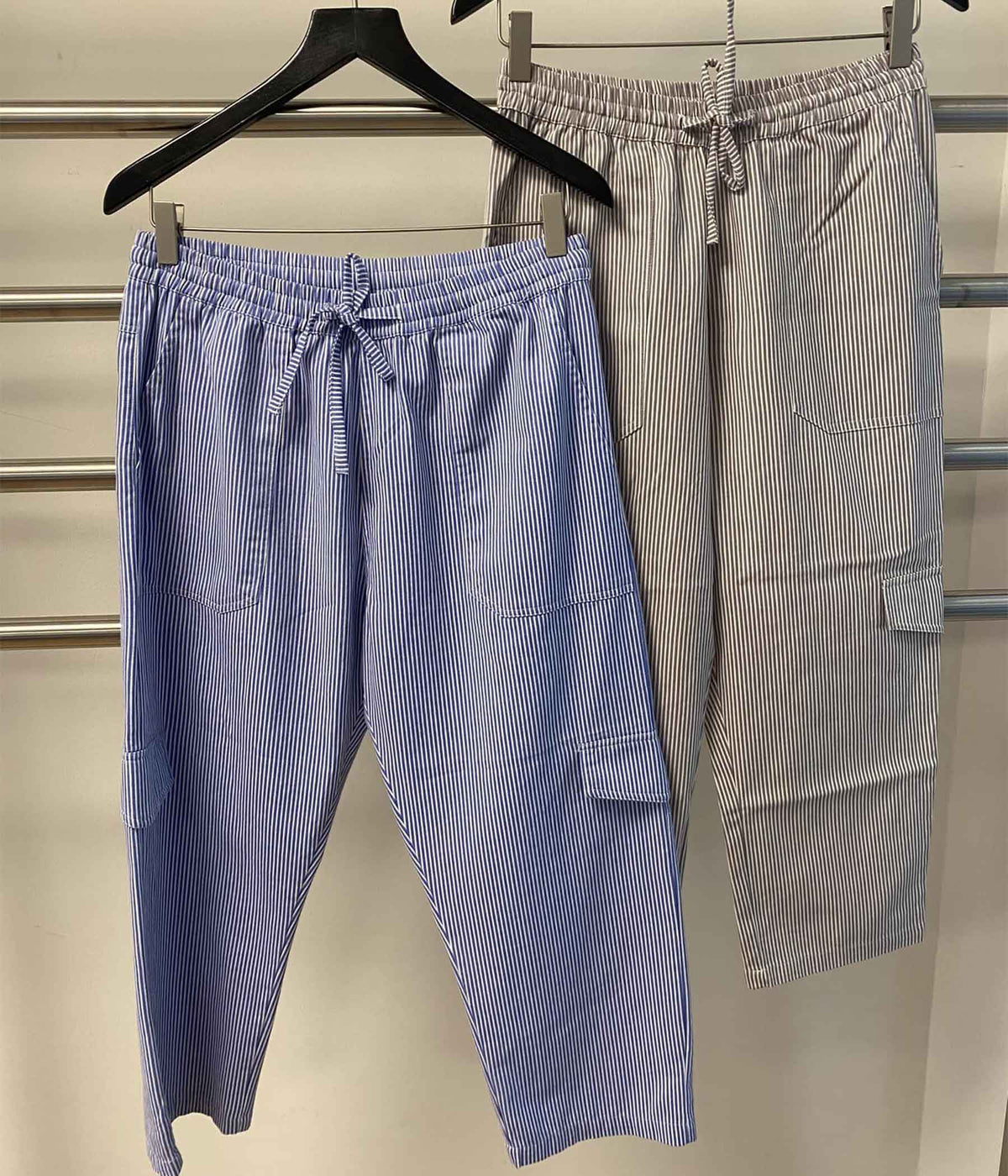 OFELIA LETTA PIRATE PANTS IN BLUE AND WHITE STRIPED