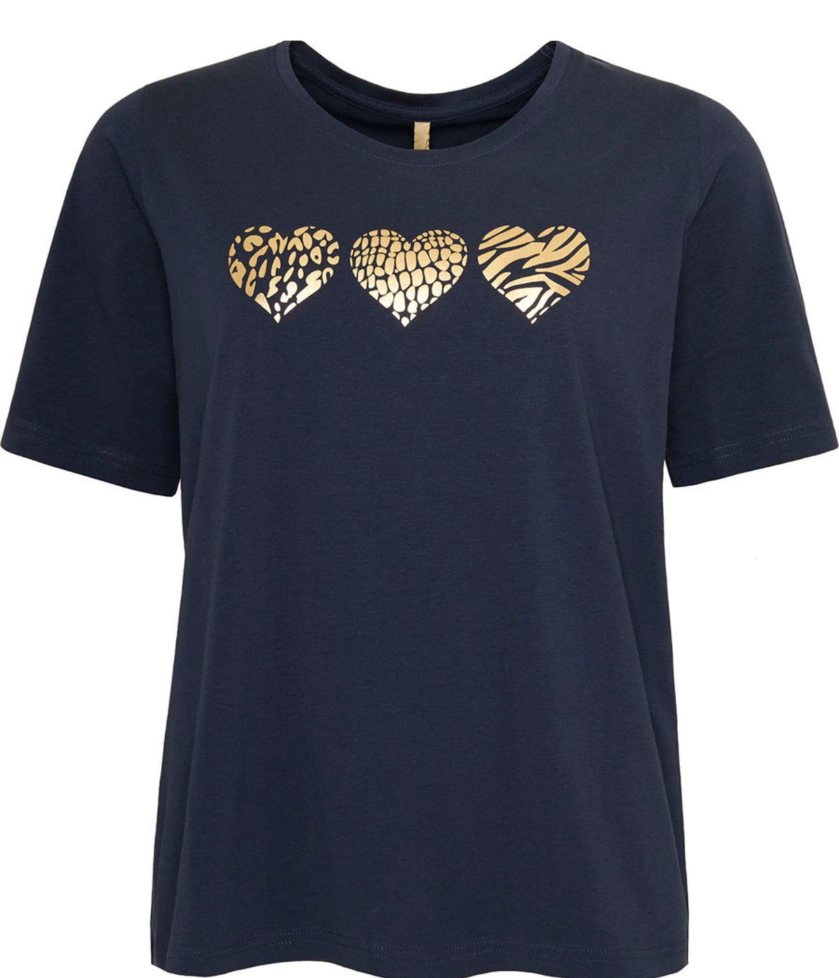 OFELIA LETTY T-SHIRT I MARINE BLÅ