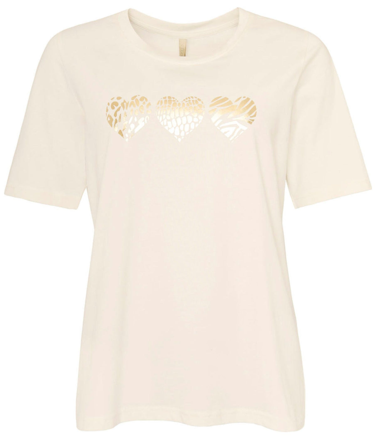 OFELIA LETTY T-SHIRT I CREME FARVE