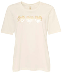 OFELIA LETTY T-SHIRT I CREME FARVE