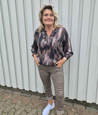 OFELIA AMANDA BLOUSE IN BROWN 