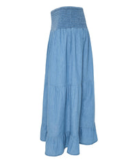 OFELIA DALA JEANS NEDERDEL I LYS DENIM