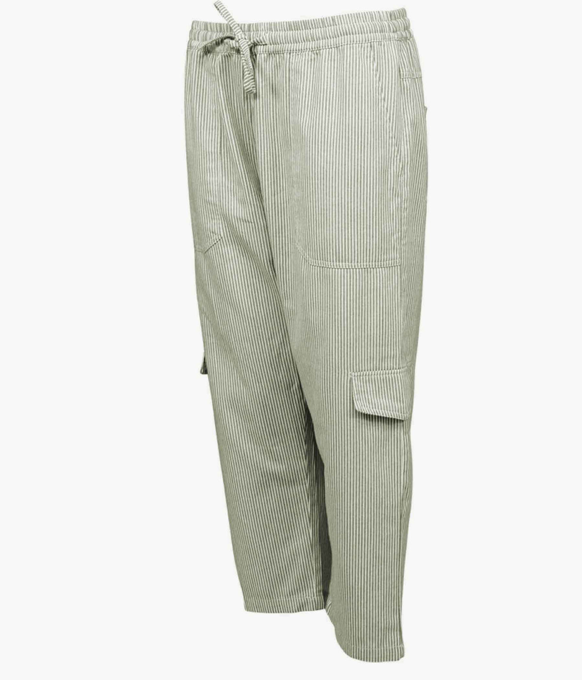 OFELIA LETTA PIRATE PANTS IN STRIPED GREEN MIX