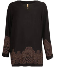 OFELIA LEONORA BLUSE I SORT