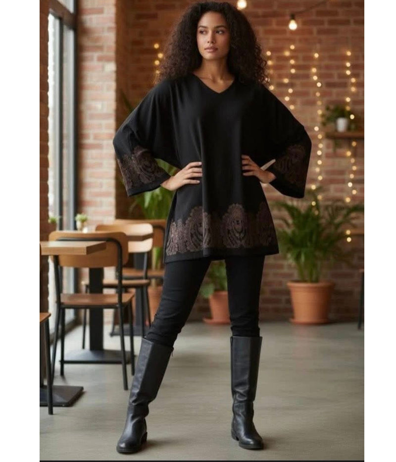 OFELIA LEONORA BLUSE I SORT