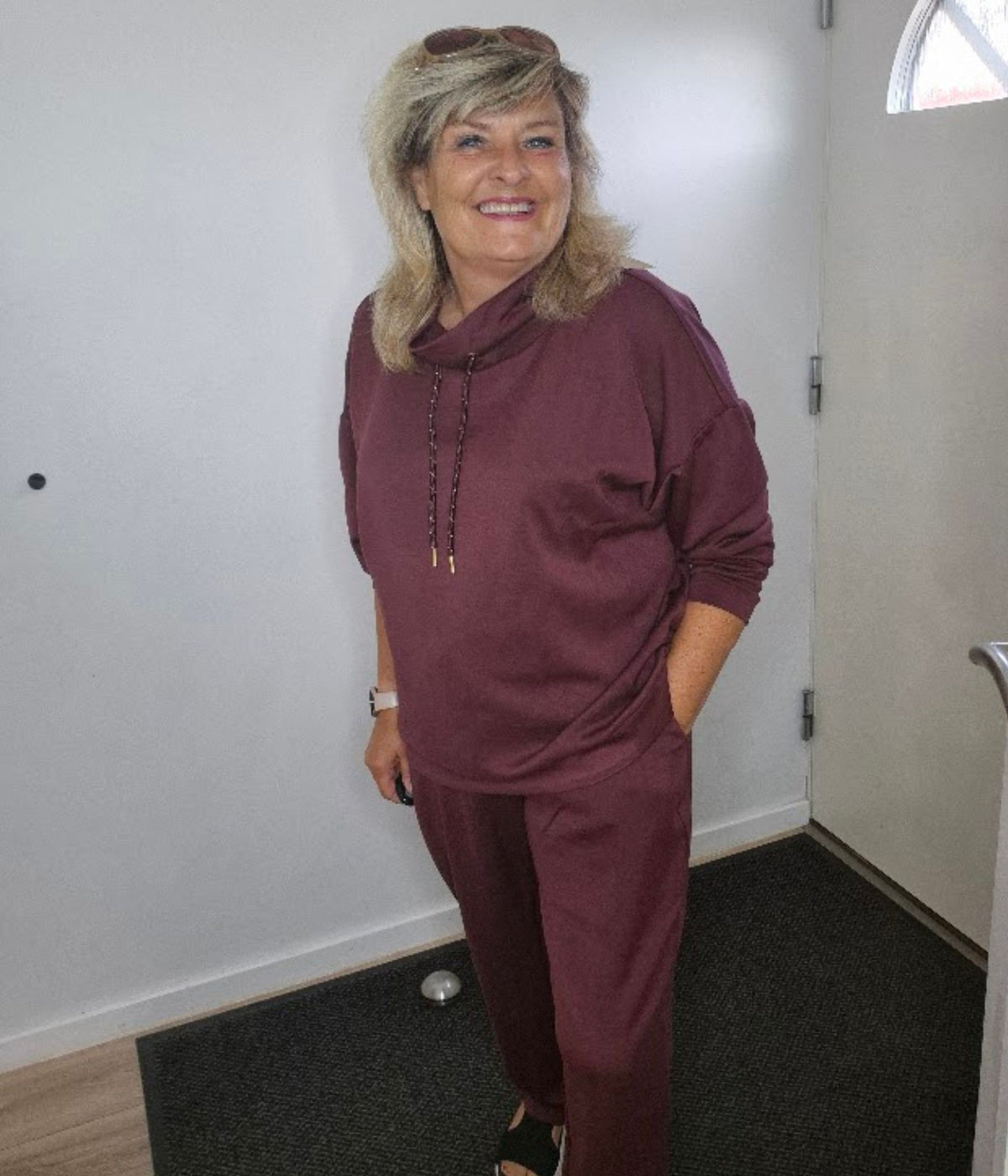 OFELIA RIMEL SWEATSHIRT I BORDEAUX
