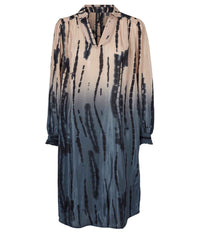 PREPAIR HALUNA DRESS IN BLUE AND SAND