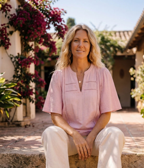 PREPAIR HAZEL BLUSE I ROSA.