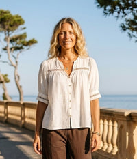 PREPAIR NANCY BLUSE I HVID.