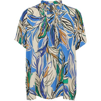 PREPAIR CORFU BLOUSE IN CREAM AND BLUE