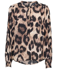 PREPAIR SONNA BLOUSE IN LEOPARD PRINT