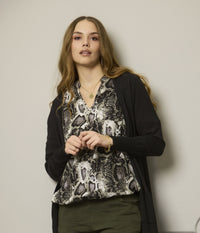 ZE-ZE RELLY BLUSE I SORT