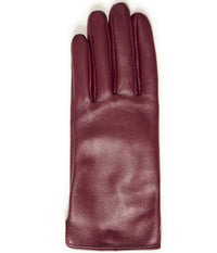 SKINDHANDSKER BAVANTE I MØRK BORDEAUX