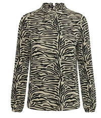 SOAKED IN LUXURY BLUSE I TIGER PRINT