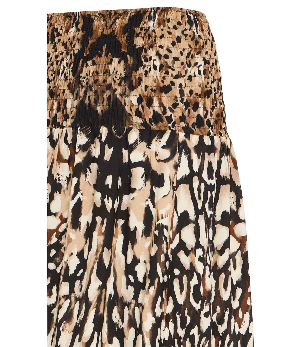 SORBET BOLETTE SKIRT IN BLACK AND BROWN PRINT