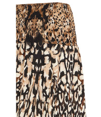 SORBET BOLETTE SKIRT IN BLACK AND BROWN PRINT
