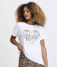 SORBET LAIBI T-SHIRT IN WHITE 
