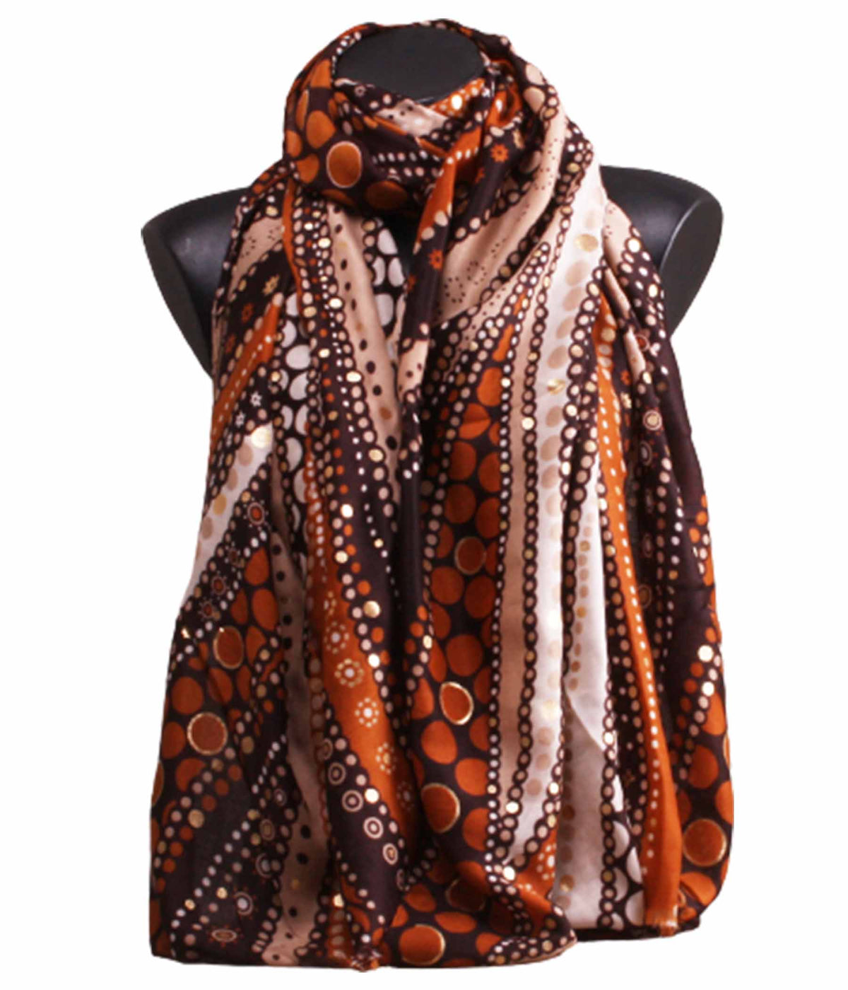 SCARF IN GOLDEN COLORS