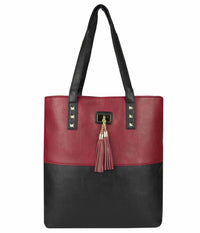 TWO COLORED SHOULDER BAG