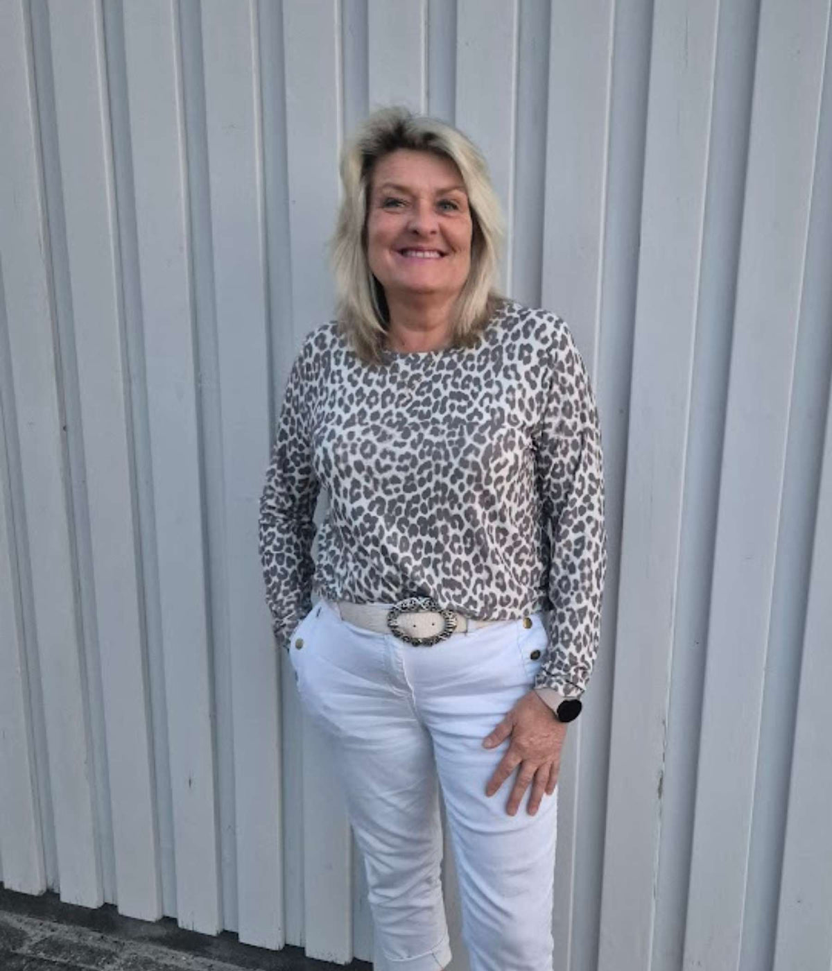 OFELIA TATTI BLUSE I LEOPARD PRINT