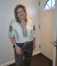 UXZUZ ONE-TWO ALLIE BLUSE I OFFWHITE