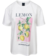 LUXZUZ ONE-TWO T-SHIRT I HVID